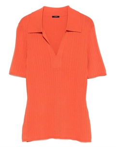 Рубашка поло в рубчик, оранжевый Joseph