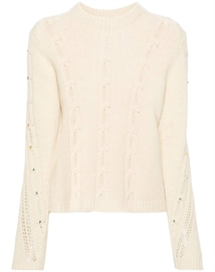 Джемпер Morley фактурной вязки, нейтральный Zadig&voltaire