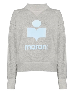 Толстовка с высоким воротом и логотипом, серый Isabel marant