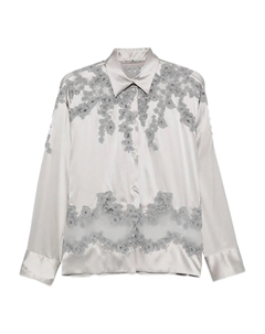 Рубашка с кружевом, серый Ermanno scervino