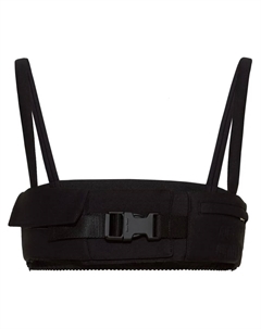 Топ-бралетт Radzimir с пряжкой, черный Miu miu