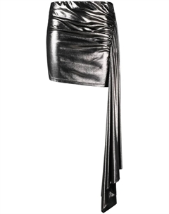 Мини-юбка с драпировкой, серебяный Blumarine