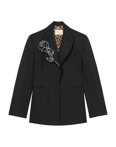 Блейзер с вышивкой, черный Blumarine