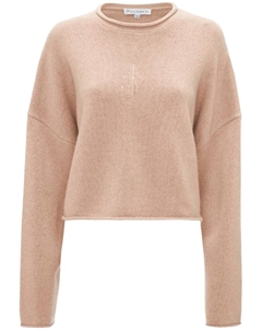 Укороченный джемпер с вышитым логотипом, нейтральный Jw anderson