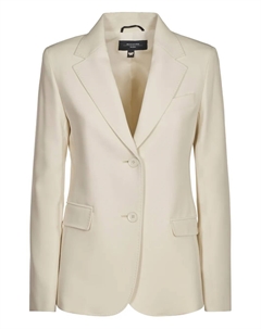 Однобортный пиджак строгого кроя, нейтральный Weekend max mara