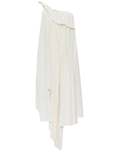 Платье миди асимметричного кроя, нейтральный Alexander mcqueen