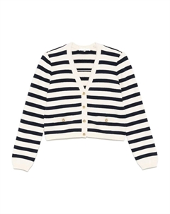 Полосатый кардиган, нейтральный Frame