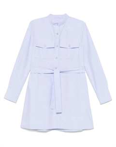 Платье мини с вышивкой, синий Givenchy