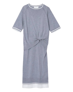 Платье миди с перекрученной деталью, серый 3.1 phillip lim