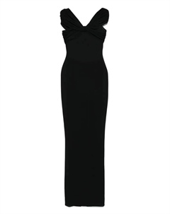 Платье макси с открытыми плечами, черный Mônot