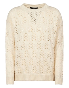 Свитер фактурной вязки, нейтральный Weekend max mara