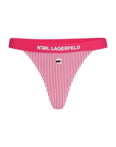 Трусы-стринги Ikon в полоску, розовый Karl lagerfeld