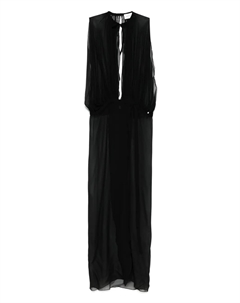 Прозрачное платье макси без рукавов, черный Mônot