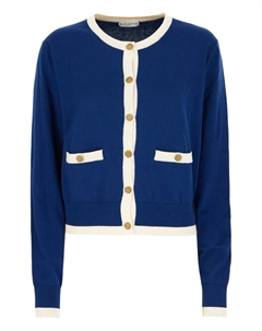 Укороченный кардиган на пуговицах, синий Ballantyne