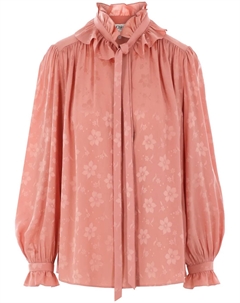 Жаккардовая рубашка с цветочным узором, розовый Chloe