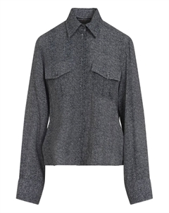 Рубашка с карманом в елочку, серый Ermanno scervino