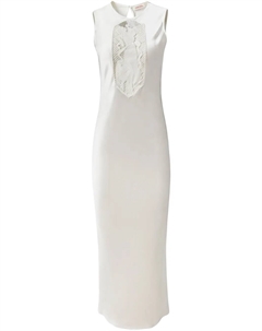 Платье миди с вырезом, нейтральный Alejandra alonso rojas