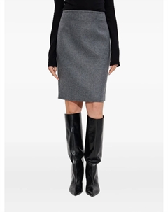 Шерстяная юбка-карандаш, серый Dsquared2