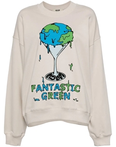 Толстовка с графичным принтом, нейтральный Msgm