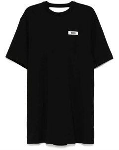 Платье с вышитым логотипом, черный Msgm