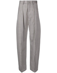 Зауженные брюки Sopiavea в клетку, серый Isabel marant