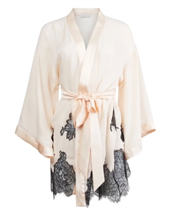 Халат с кружевом, нейтральный Fleur du mal
