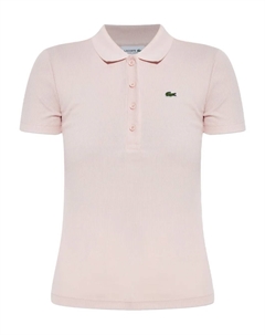 Рубашка поло в рубчик, розовый Lacoste