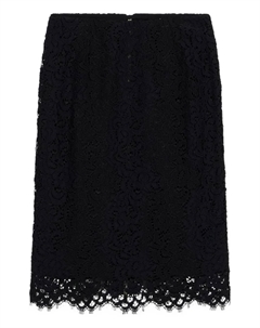 Юбка-карандаш с кружевом, черный Blumarine