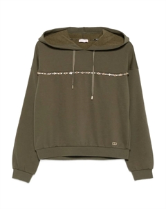 Декорированное худи, зеленый Liu jo