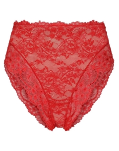 Кружевные трусы-брифы с завышенной талией, красный Dolce&gabbana