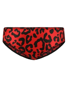 Трусы-брифы с леопардовым принтом, красный Dolce&gabbana
