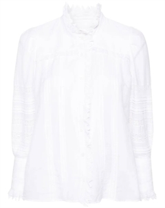 Рубашка Trevy со складками, белый Zadig&voltaire