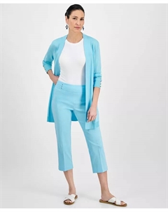 Женские капри с завышенной талией и эффектом контроля живота, синий Jm collection