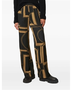 Брюки с геометричным принтом, черный Marc o'polo