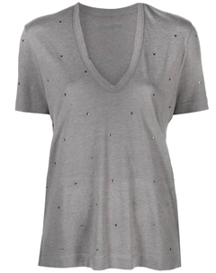 Футболка Wassa со стразами, серый Zadig&voltaire