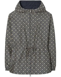 Жаккардовая куртка с монограммой T, синий Tory burch