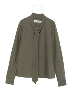 Блузка с длинными рукавами, зеленый Self-portrait