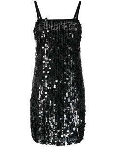 Короткое платье с пайетками, черный Parosh