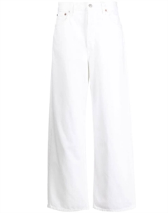 Широкие брюки из органического хлопка, белый Agolde