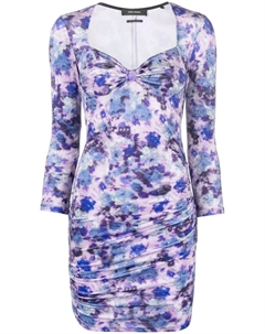 Платье мини с цветочным принтом, фиолетовый Isabel marant