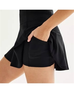 Юбка теннисная спортивная кокетливая для девушек, белый So