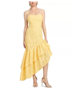 Женское платье Joyce без рукавов с вырезом "сердечко", желтый Guess