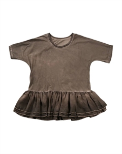 Футболка с баской, коричневый Uma wang