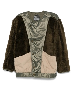 Шуба из искусственного меха, зеленый R13