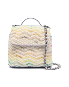 Сумка через плечо с узором зигзаг, белый Missoni kids