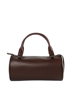 Цилиндрическая кожаная сумка-тоут Edith, коричневый The row