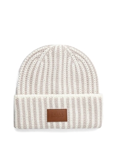 Полосатая шапка с нашивкой-логотипом, нейтральный Furla