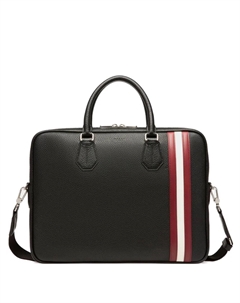 Портфель с контрастной полоской, черный Bally