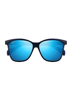 Солнцезащитные очки Liquid Sunshine в квадратной оправе, синий Maui jim