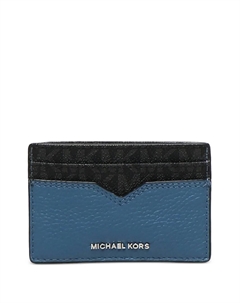 Картхолдер Hudson Bifold Peeble с монограммой, синий Michael kors